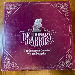 Vintage Dictionary Dabble Board Game Patch Games Vintage Complete